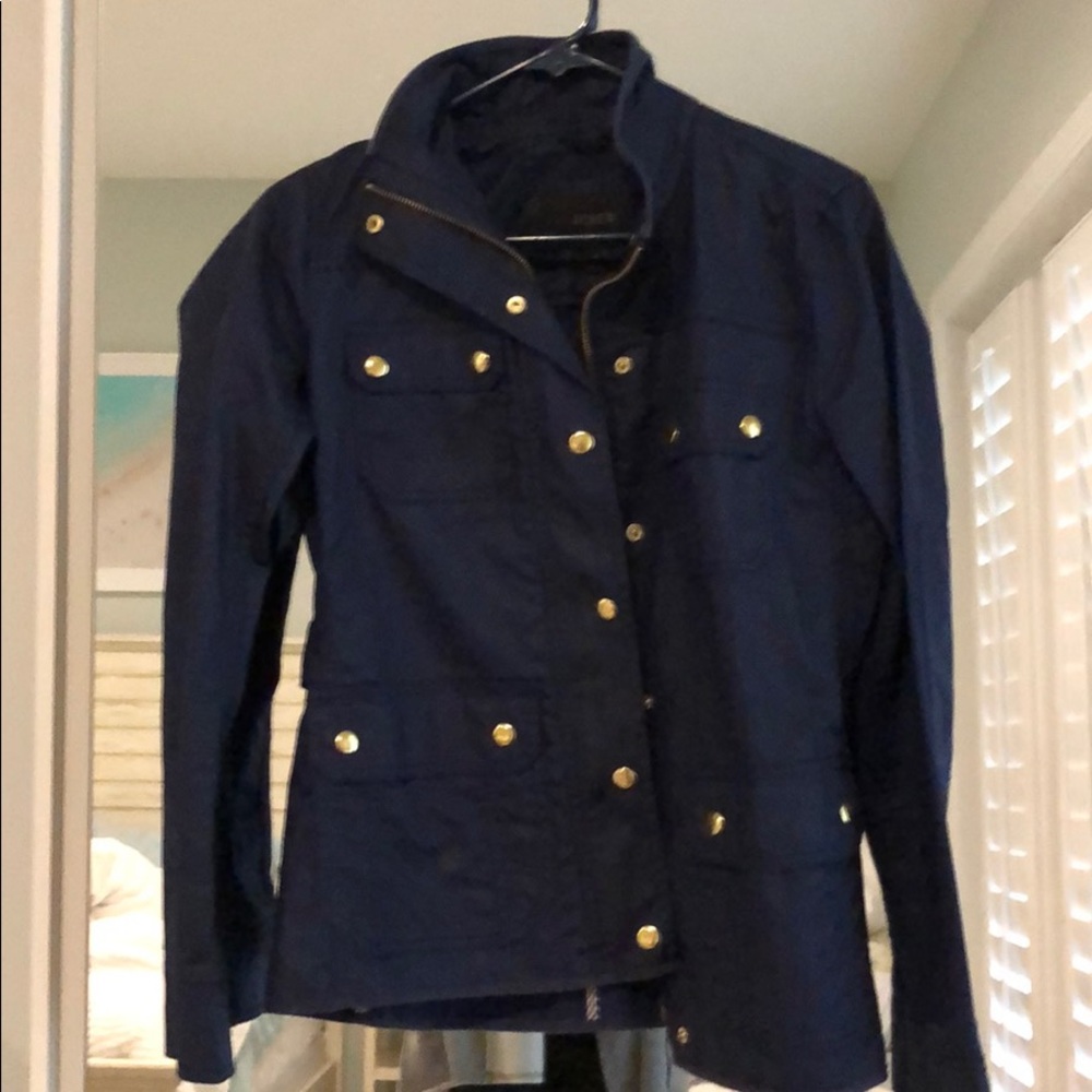 J Crew Navy Jacket XS